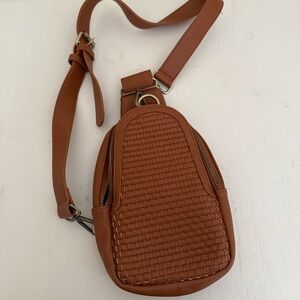 Anthropologie Woven Liberty Sling Bag